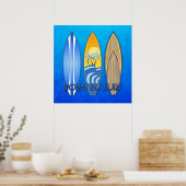 Geboren in Surf Poster (Keuken)