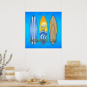 Geboren in Surf Poster (Keuken)
