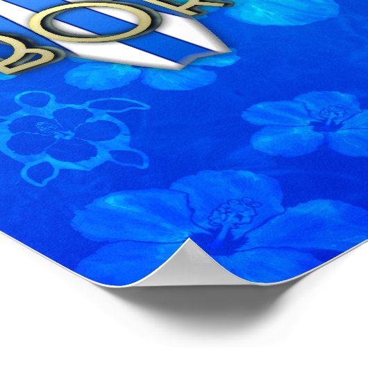 Geboren in Surf Poster (Hoek)