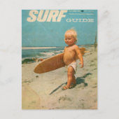 Geboren in Surf | Schattige  surfen Briefkaart (Voorkant)