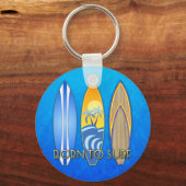 Geboren in Surf Sleutelhanger (Voorkant)