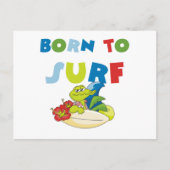Geboren in Surf T-shirts en cadeautjes Briefkaart (Voorkant)