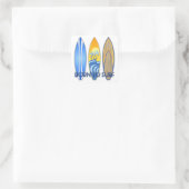 Geboren in Surf Vierkante Sticker (Tas)
