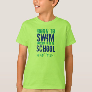 Geboren in Swim - Kinderen T-shirt