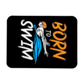 Geboren in Swim Magneet (Horizontaal)