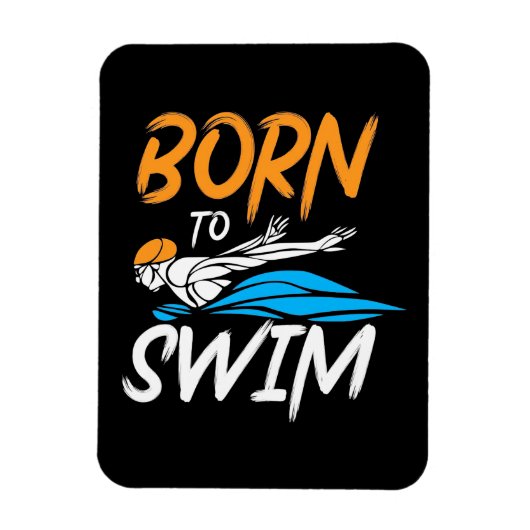 Geboren in Swim Magneet (Verticaal)