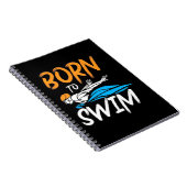 Geboren in Swim Notitieboek (Rechterzijde)
