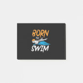 Geboren in Swim Post-it® Notes (Voorkant)