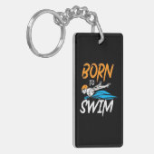 Geboren in Swim Sleutelhanger (Voorkant Links)