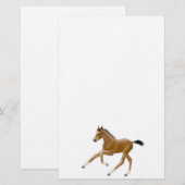 Geboren in Thoroughbred Foal Stationery Briefpapier (Voorkant / Achterkant)