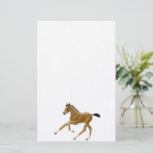Geboren in Thoroughbred Foal Stationery Briefpapier (Staand voorkant)
