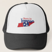 Geboren in Toennessee State Symbols Volunteer Stat Trucker Pet (Voorkant)