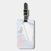 Geboren in Travel Vegas Vibes Fun Design Bagagelabel (Voorkant verticaal)