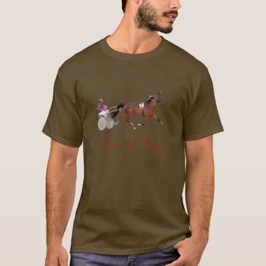 Geboren in Trot T-shirt (Voorkant)