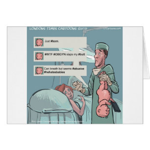 Geboren in Tweet Funny Cartoon