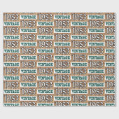 Geboren in verpakkingspapier van 1953 cadeaupapier (Vlak)