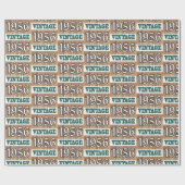 Geboren in verpakkingspapier van 1956 cadeaupapier (Vlak)