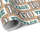 Geboren in verpakkingspapier van 1960 cadeaupapier (Rol Hoek)