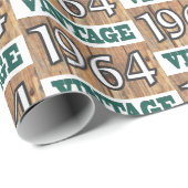 Geboren in verpakkingspapier van 1964 cadeaupapier (Rol Hoek)