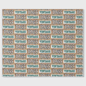 Geboren in verpakkingspapier van 1965 cadeaupapier (Vlak)