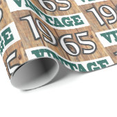 Geboren in verpakkingspapier van 1965 cadeaupapier (Rol Hoek)