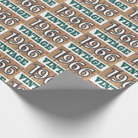 Geboren in verpakkingspapier van 1966 cadeaupapier (Hoek)