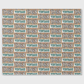 Geboren in verpakkingspapier van 1968 cadeaupapier (Vlak)