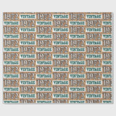 Geboren in verpakkingspapier van 1972 cadeaupapier (Vlak)