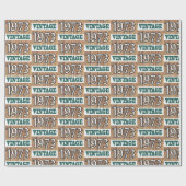 Geboren in verpakkingspapier van 1973 cadeaupapier (Vlak)