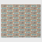 Geboren in verpakkingspapier van 1975 cadeaupapier (Vlak)