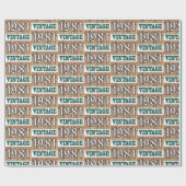 Geboren in verpakkingspapier van 1981 cadeaupapier (Vlak)