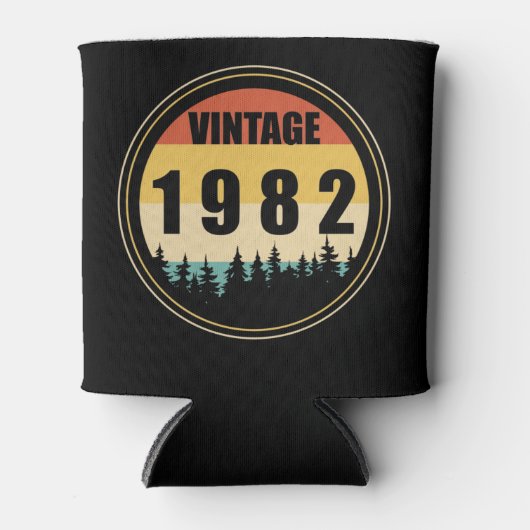 Geboren in Vintage 1982 Blikjeskoeler (Voorkant)