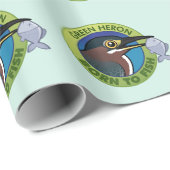 Geboren in vis cadeaupapier (Rol Hoek)