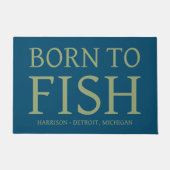 Geboren in vis deurmat (Voorkant)