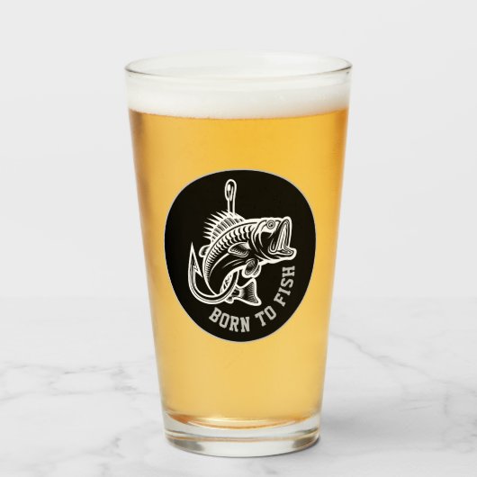 Geboren in vis glas (Voorkant gevuld)