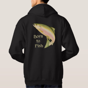 Geboren in vis hoodie