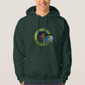Geboren in vis hoodie (Voorkant)