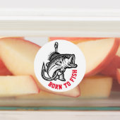 Geboren in vis labels (Aangebracht)