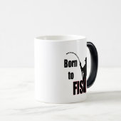 Geboren in vis magische mok (Voorkant rechts)