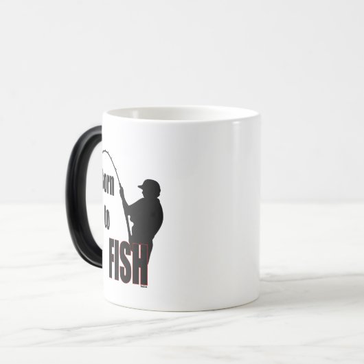 Geboren in vis magische mok (Voorkant links)