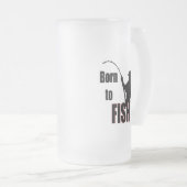 Geboren in vis matglas bierpul (Voorkant rechts)