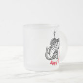 Geboren in vis matglas koffiemok (Voorkant rechts)
