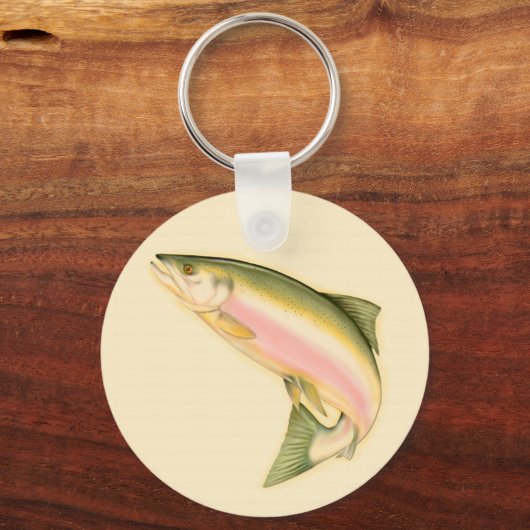 Geboren in vis sleutelhanger (Voorkant)