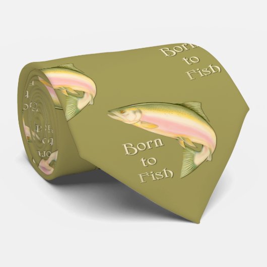 Geboren in vis stropdas (Opgerold)