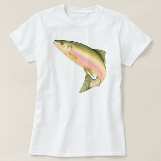 Geboren in vis t-shirt (Design voorkant)