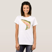 Geboren in vis t-shirt (Voorkant volledig)