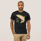 Geboren in vis t-shirt (Voorkant volledig)