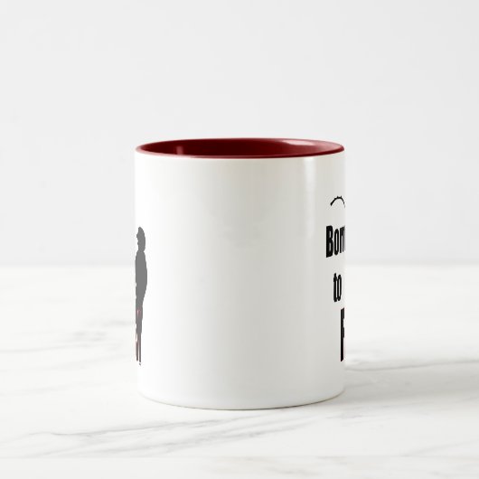 Geboren in vis tweekleurige koffiemok (Center)