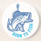 Geboren in vis zandsteen onderzetter (Voorkant)