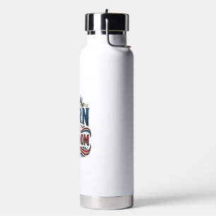 Geboren in vrijheid patriottisch vintage vector sh waterfles